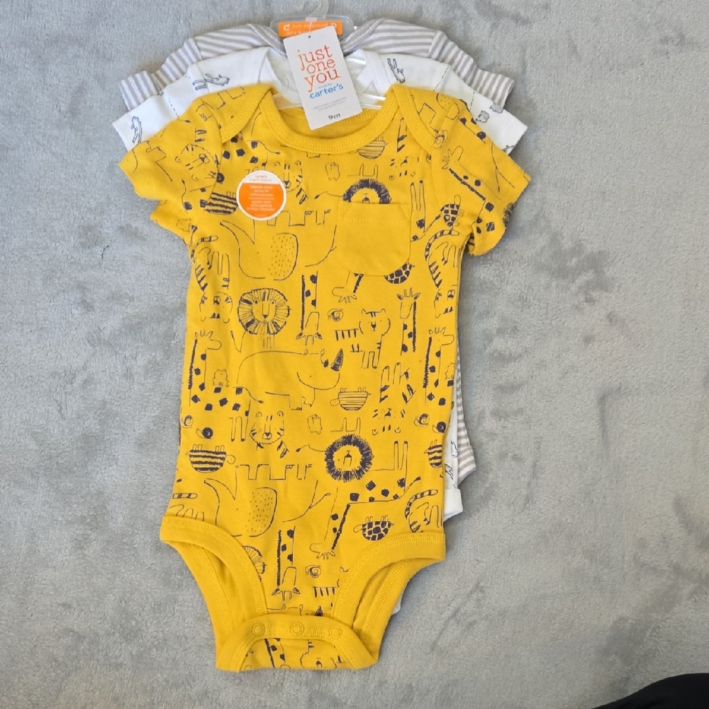Carter's Yellow Playful Print Bodysuit